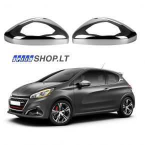 Peugeot 2008 2008 chromuoti veidrodėlių gaubtai